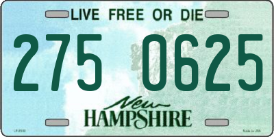 NH license plate 2750625