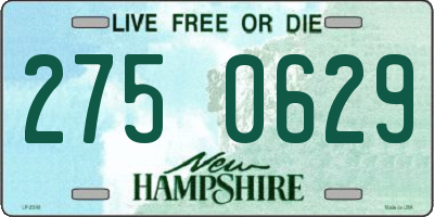 NH license plate 2750629