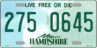 NH license plate 2750645