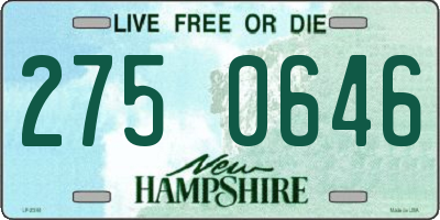 NH license plate 2750646