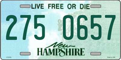 NH license plate 2750657