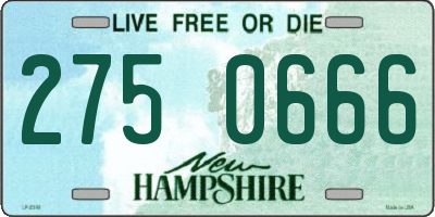 NH license plate 2750666