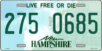 NH license plate 2750685