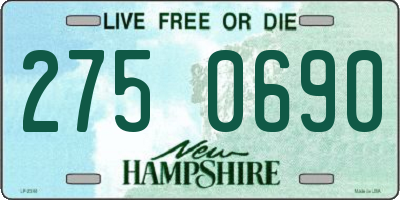 NH license plate 2750690