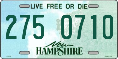 NH license plate 2750710