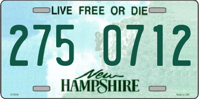 NH license plate 2750712