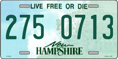 NH license plate 2750713