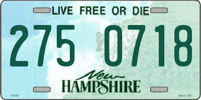 NH license plate 2750718