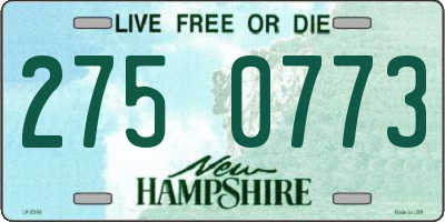 NH license plate 2750773