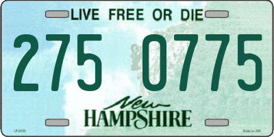 NH license plate 2750775