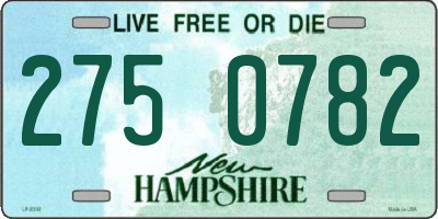 NH license plate 2750782
