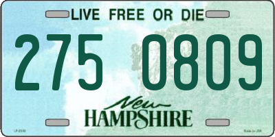 NH license plate 2750809