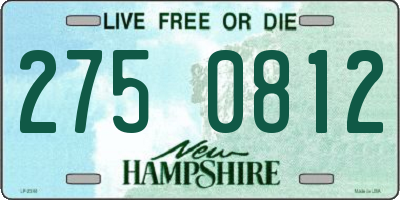 NH license plate 2750812