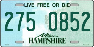 NH license plate 2750852