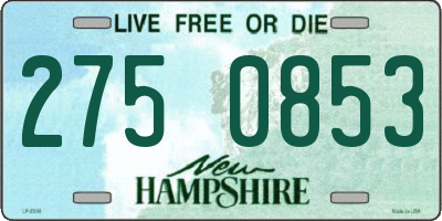 NH license plate 2750853