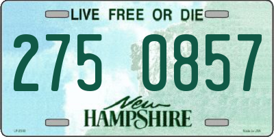 NH license plate 2750857