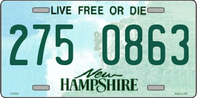 NH license plate 2750863