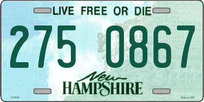 NH license plate 2750867