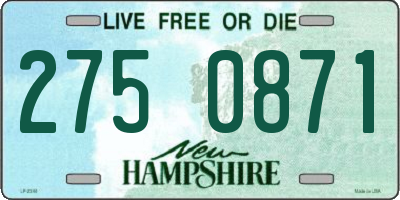 NH license plate 2750871