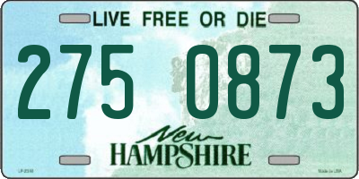NH license plate 2750873