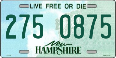 NH license plate 2750875
