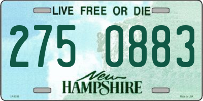NH license plate 2750883