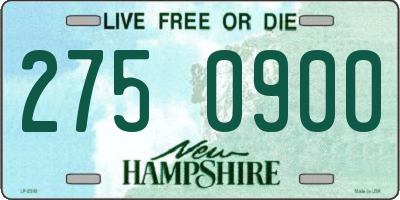 NH license plate 2750900