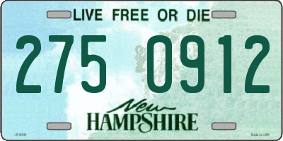 NH license plate 2750912