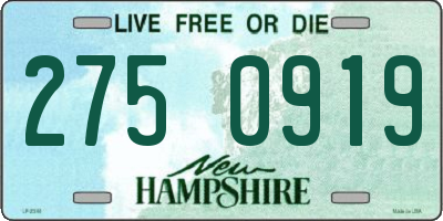 NH license plate 2750919