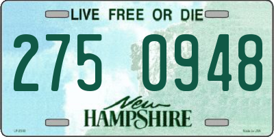 NH license plate 2750948