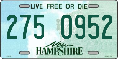 NH license plate 2750952