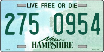 NH license plate 2750954