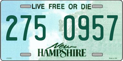 NH license plate 2750957