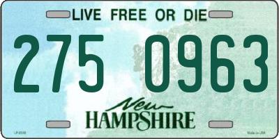 NH license plate 2750963