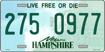 NH license plate 2750977