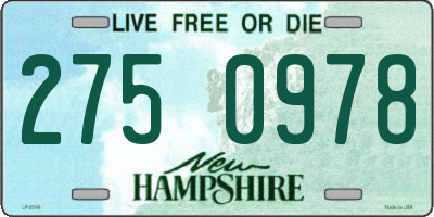 NH license plate 2750978