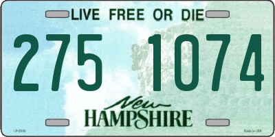 NH license plate 2751074