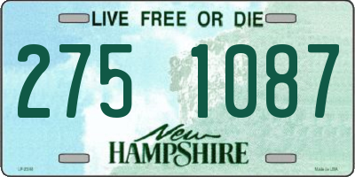 NH license plate 2751087