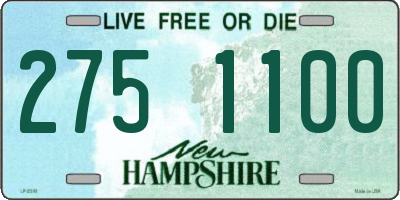 NH license plate 2751100