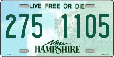 NH license plate 2751105