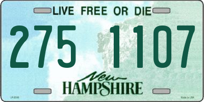 NH license plate 2751107