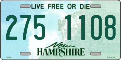 NH license plate 2751108