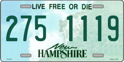 NH license plate 2751119