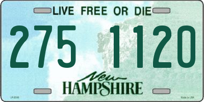 NH license plate 2751120
