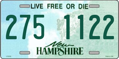 NH license plate 2751122