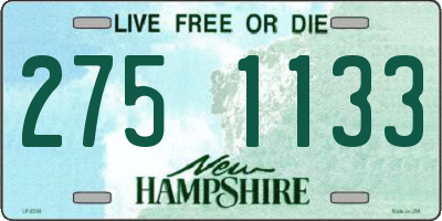 NH license plate 2751133