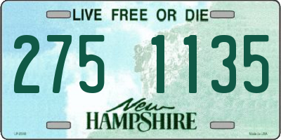 NH license plate 2751135