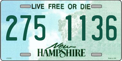 NH license plate 2751136