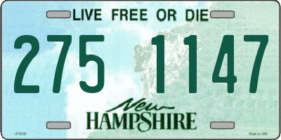 NH license plate 2751147