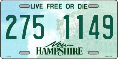 NH license plate 2751149